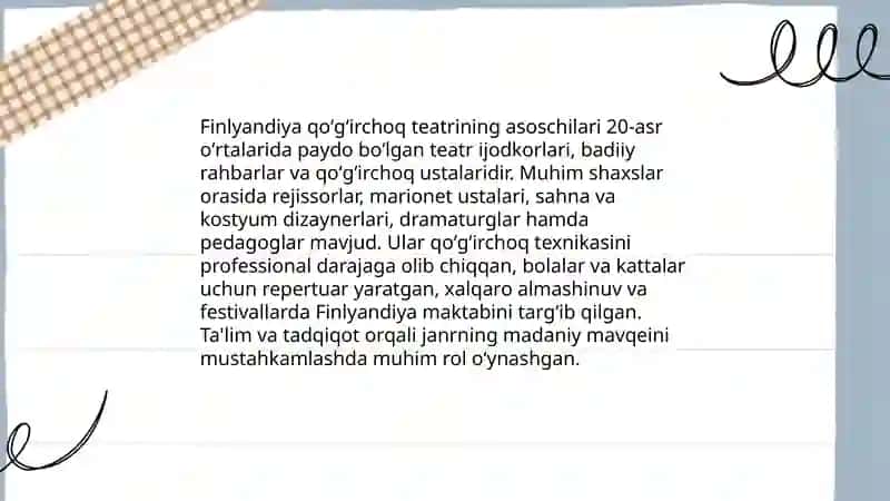 Finlyandiya qoʻgʻirchoq teatri 4