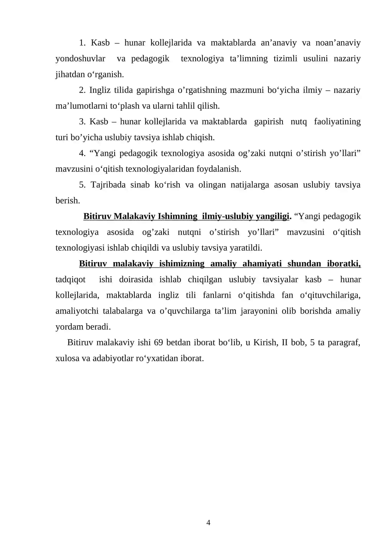 Yangi pedagogik texnologiyalari asosida og’zaki nutqni o’stirish usullari 4