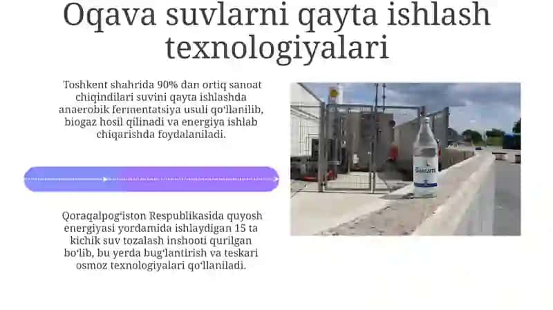 Oqava suvlarni tozalash va ulardan foydalanish 4