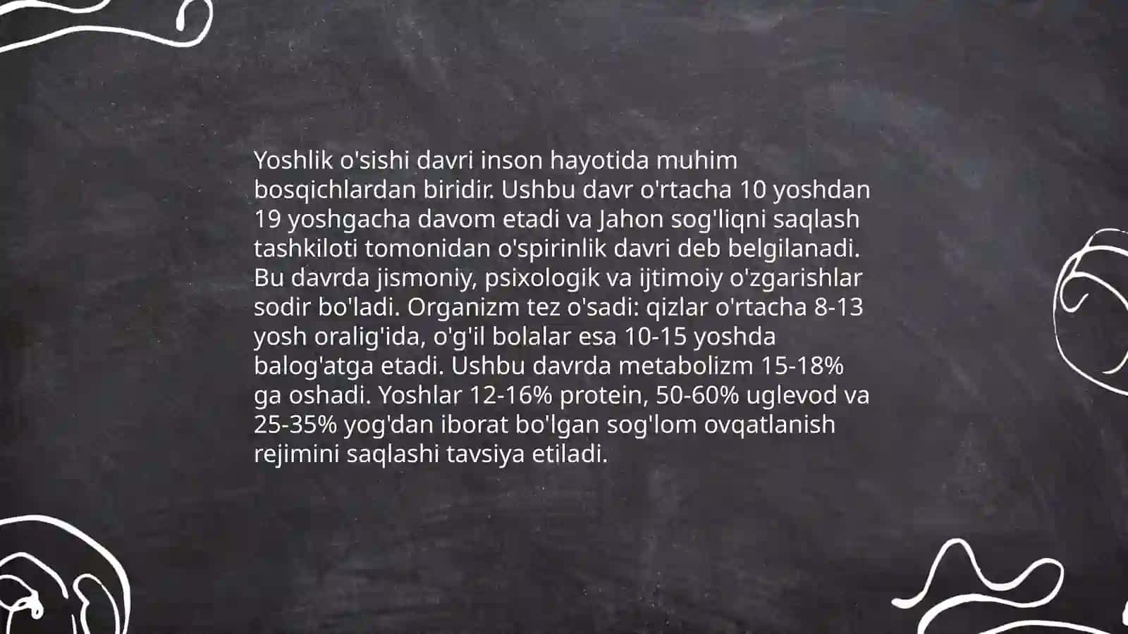 Postembrional rivojlanishning umumiy qonuniyatlari 4