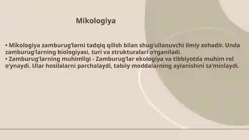 Zamburug'lar. Ularning morfologiyasi, strukturasi va ularni o'rganish usullari 4