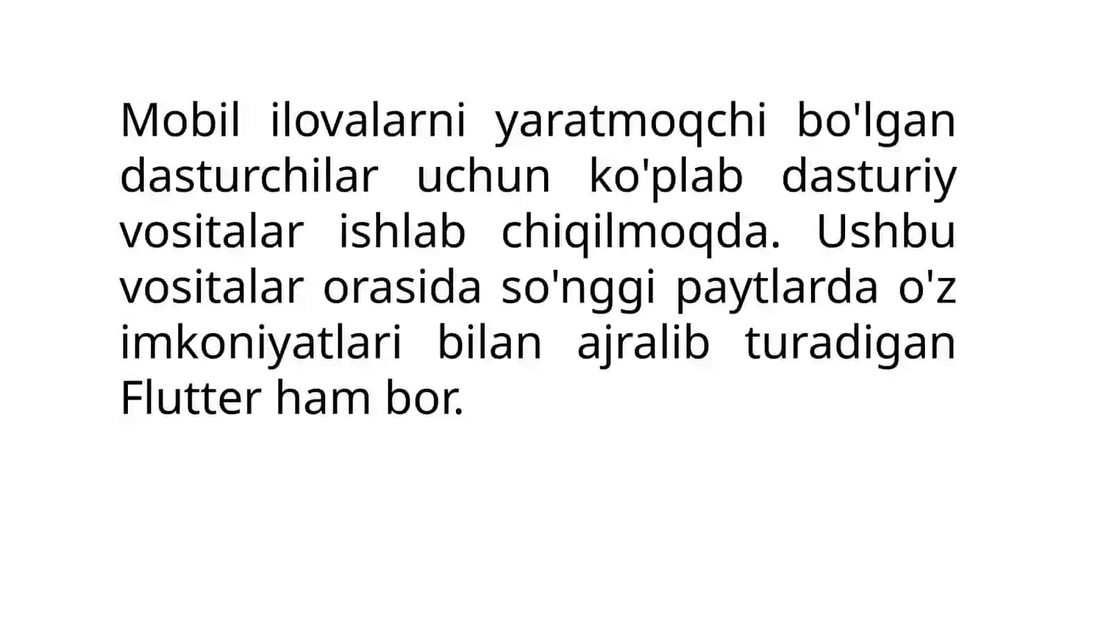 Mobil ilovalarni yaratishning dasturiy vositalari 4