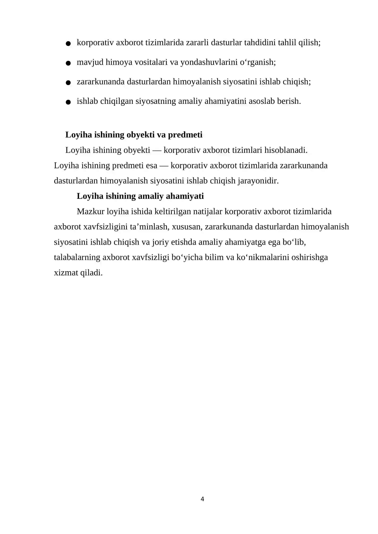 Zararkunanda Dasturlardan Himoyalanish Siyosatini Ishlab Chiqarish 4