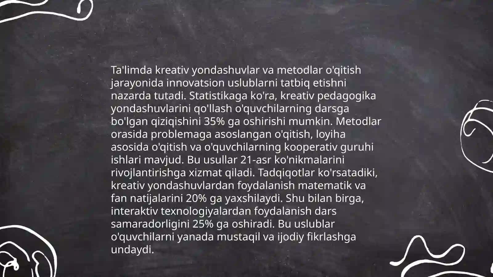 Shaxsda kreativlikni rivojlantirishning asosiy omillari 4