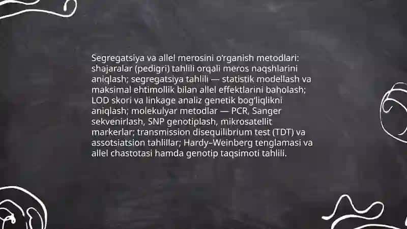 Odam genetikasining o‘rganish usullari 4