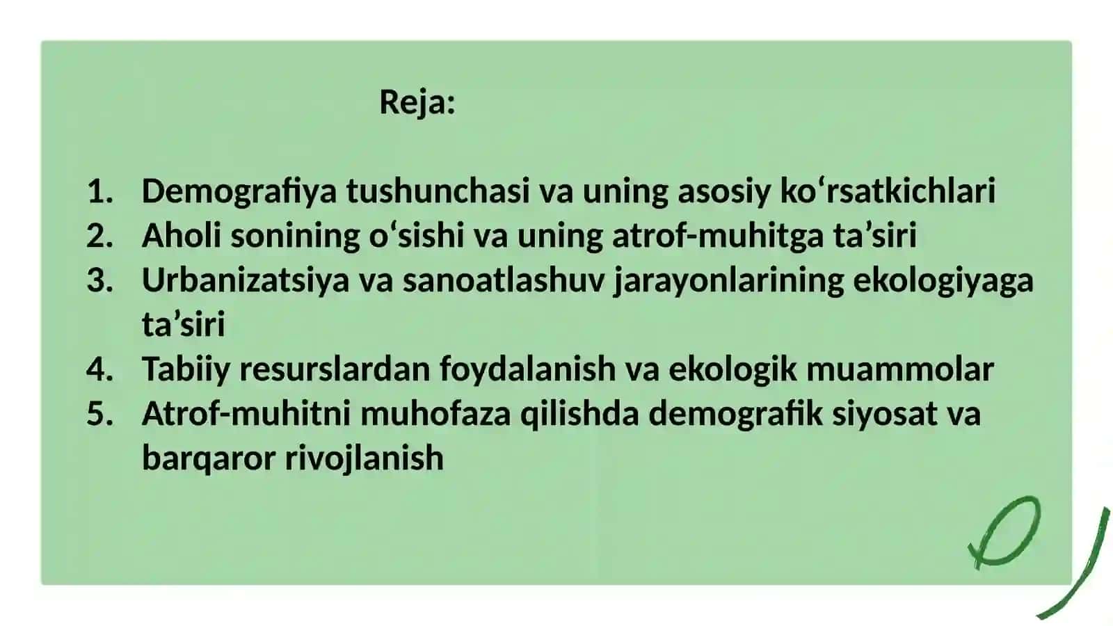 Inson demografiyasi va atrof-muhit muhofazasi 4