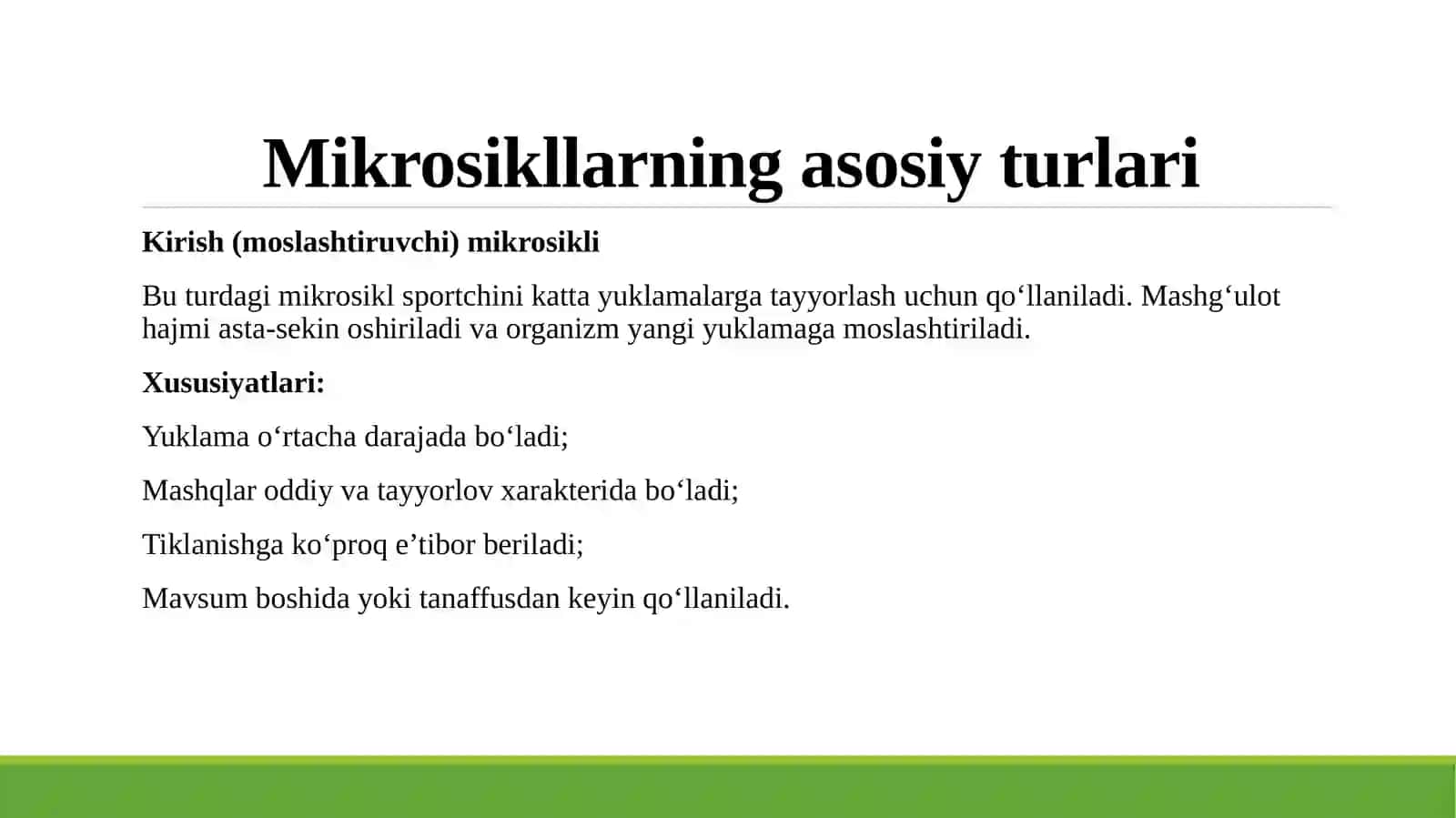 Mikrosiklar turlari va ularning tuzilish xususi 4