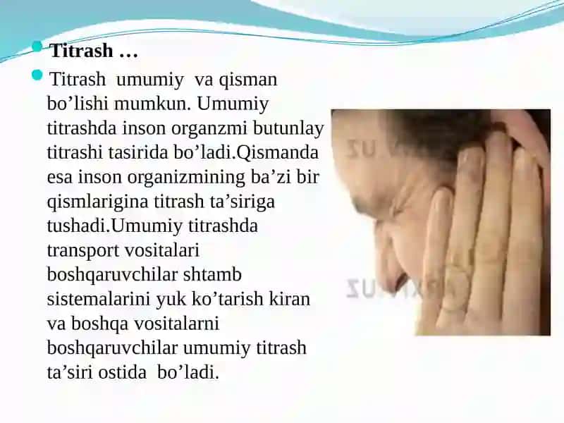 Shovqin va titrashdan himoyalanish texnik vositalarining guruhlanishi va tuzilishi 4