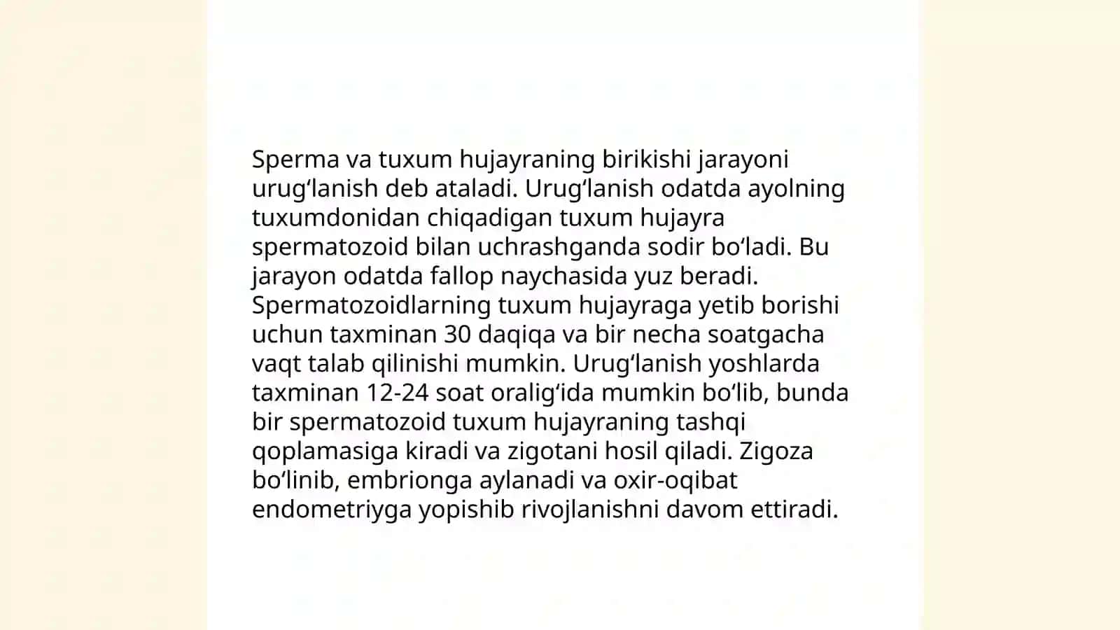 Embrional elementlari. Urug'lanish, maydalanish, gastrulyasiya. Embrional rivojlanishi 4