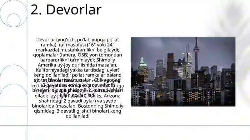 Turar joy binolarining asosiy konstruktiv elementlari bilan tanishish 4
