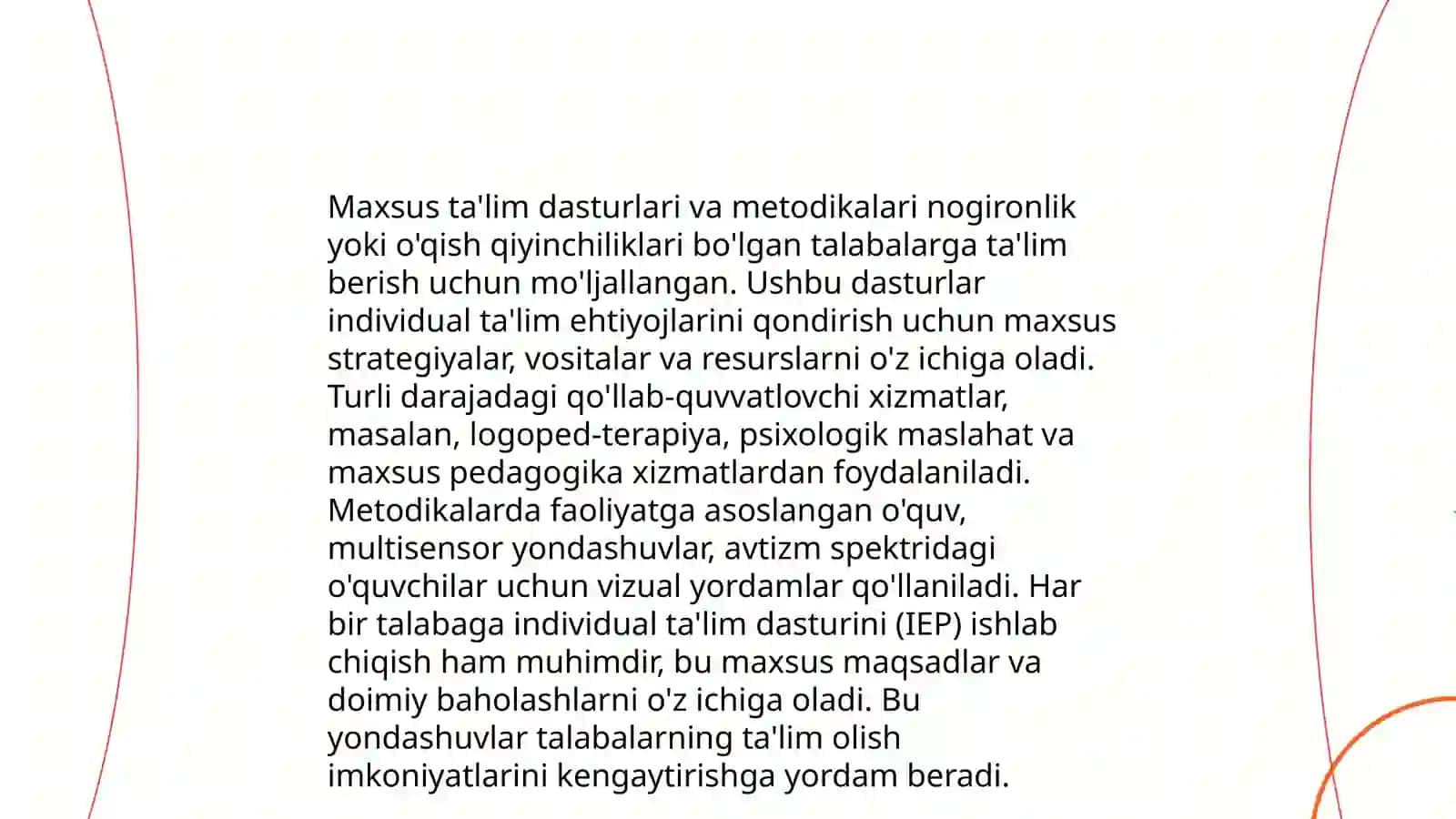 Ko'rishida nuqsoni bolgan bolalar uchun maktabgacha ta lim tashkiloti faoliyati 4