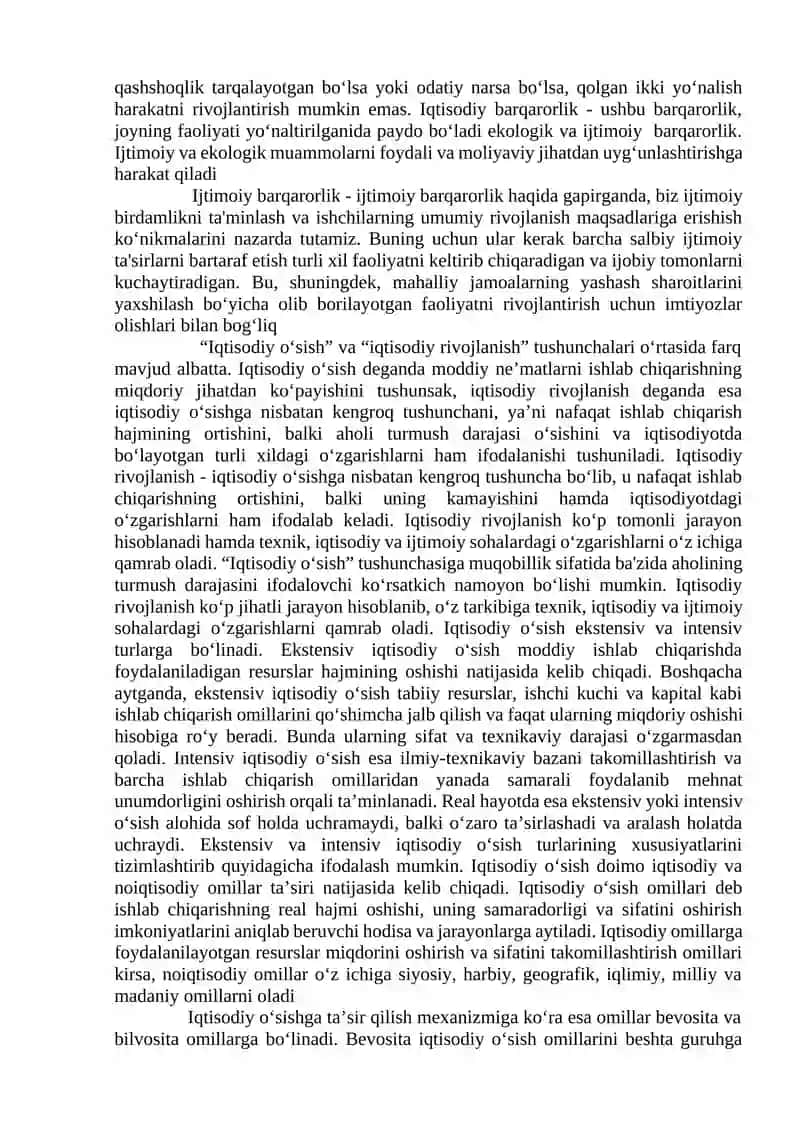 Mamlakatda barqaror iqtisodiy o‘sish  sur’atlariga erishish yo‘llari 4
