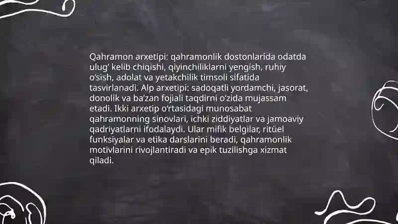 Qahramonlik dostonlarida alplik tizimi 4