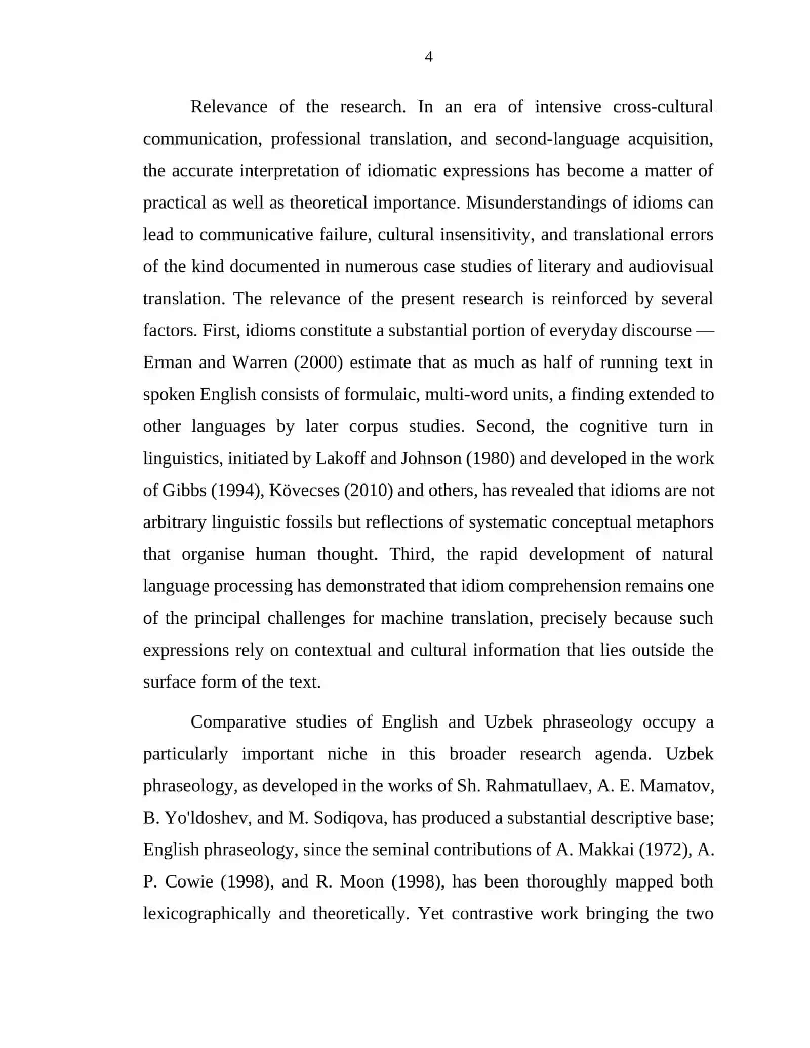The Role of Context in Understanding and Translating English and Uzbek Idioms 4