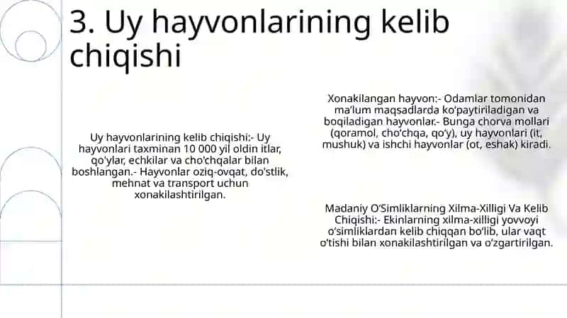 Xonakilashtirilgan Hayvon, Madaniy OʻSimliklarning Xilma-Xilligi Va Kelib Chiqishi 4