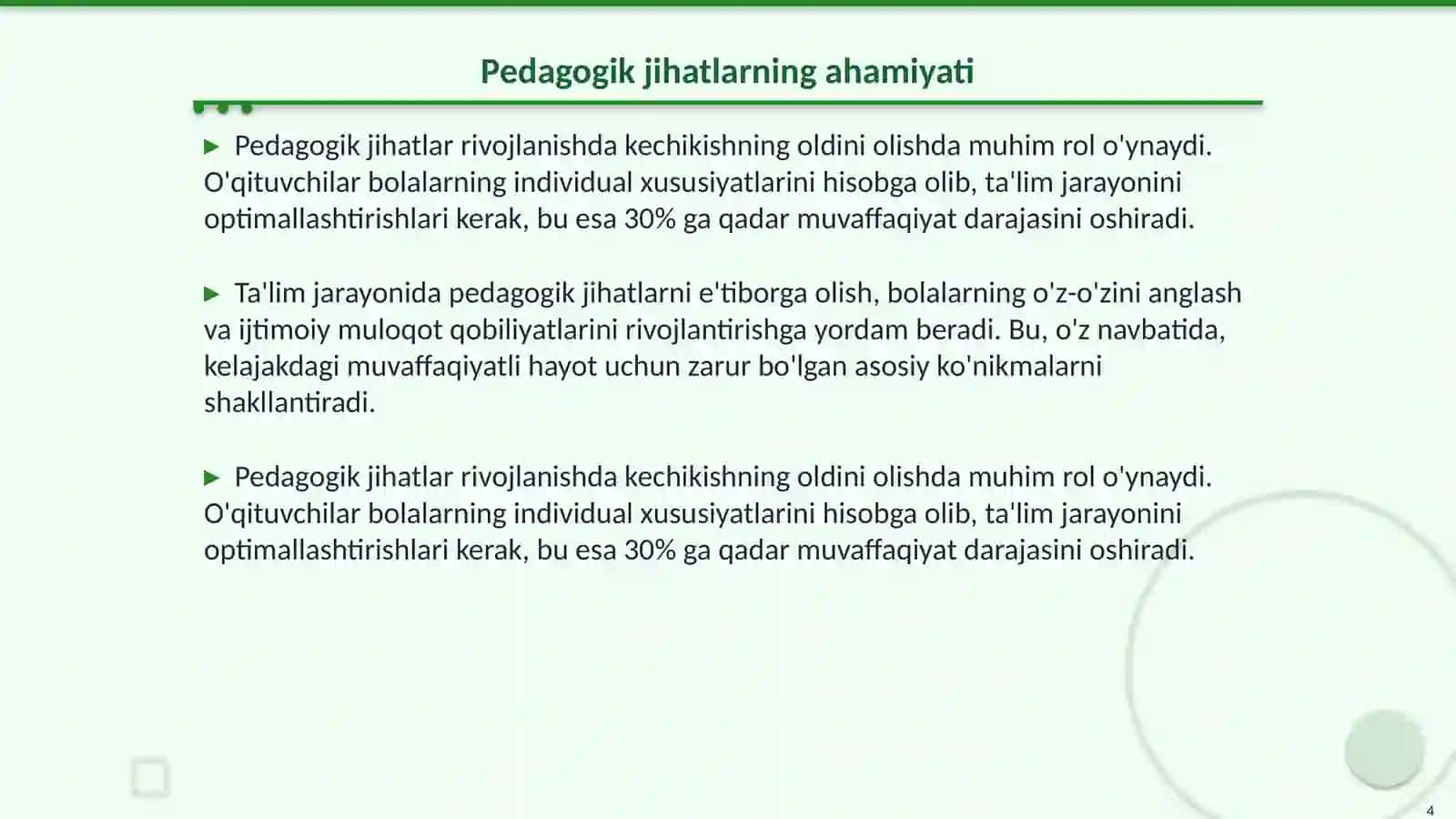 Rivojlanishda kechikishning pedagogik jihatlari 4