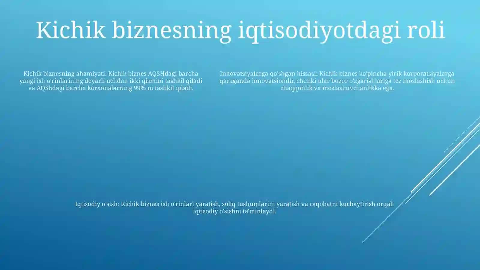 Yevropa Mamlakatlarida Kichik Biznes Va TadbirkorlikningMoliyaviyFaoliyati 4