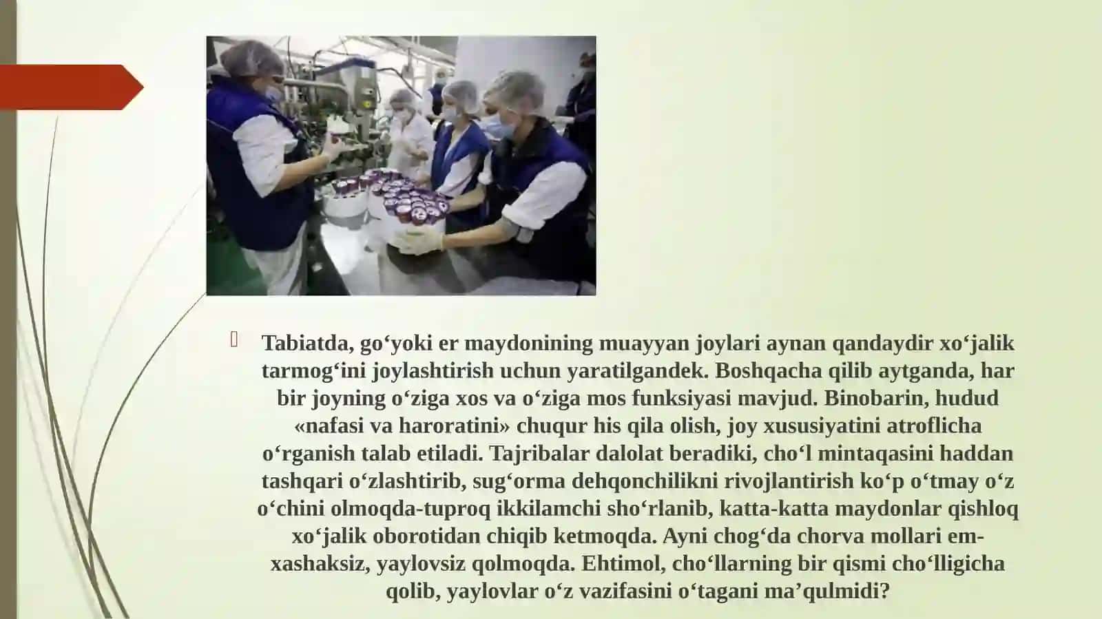 Ishlab Chiqarishni Joylashtirishga Ta’Sir Etuvchi Omillar 4