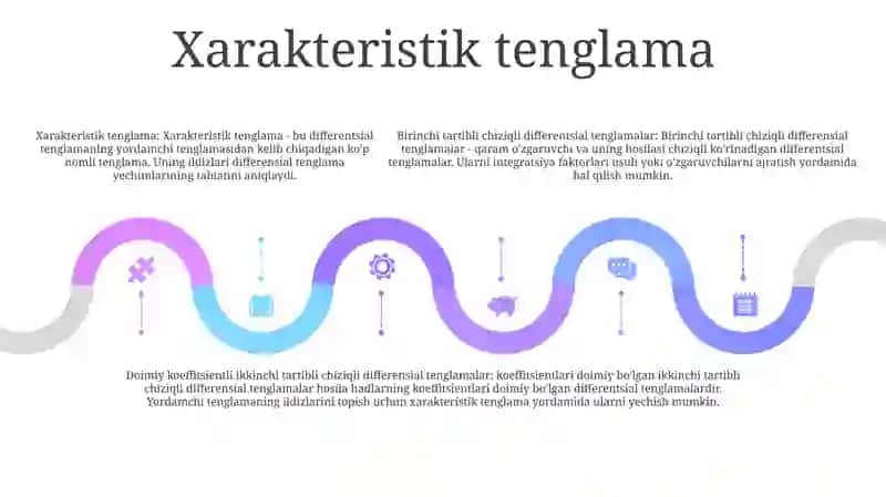 Bir Jinsli Chiziqli Yuqori Tartibli Differensial Tenglamalar 4