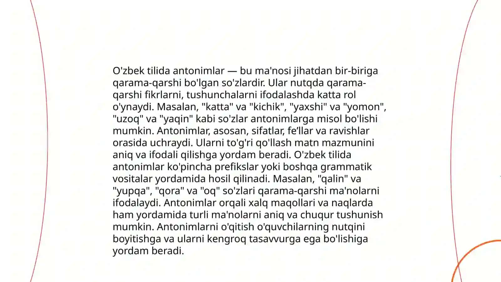 O'zbek lekiskologiyasi masalalari bóyicha taqdimot tayyorlash 4