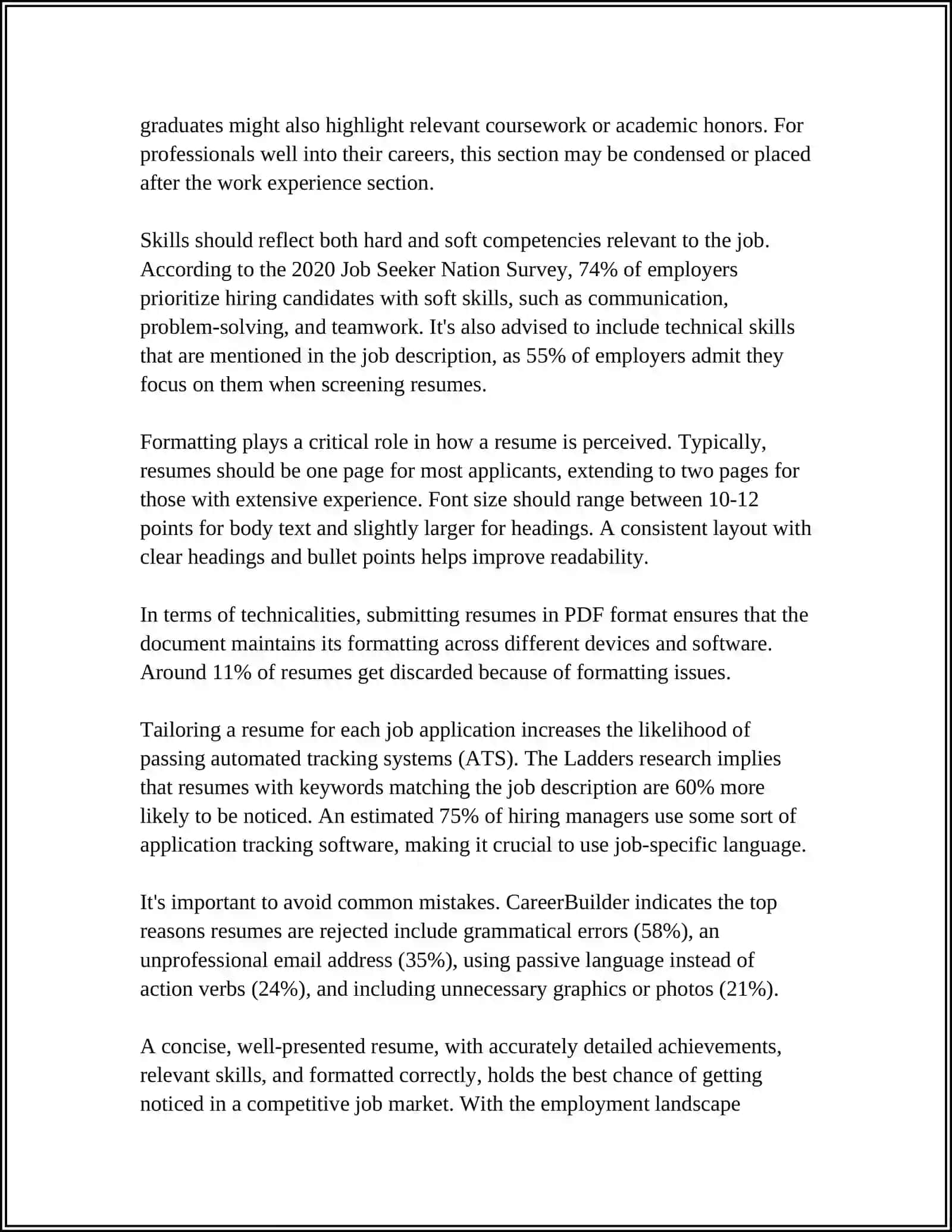 Resume Writing 4