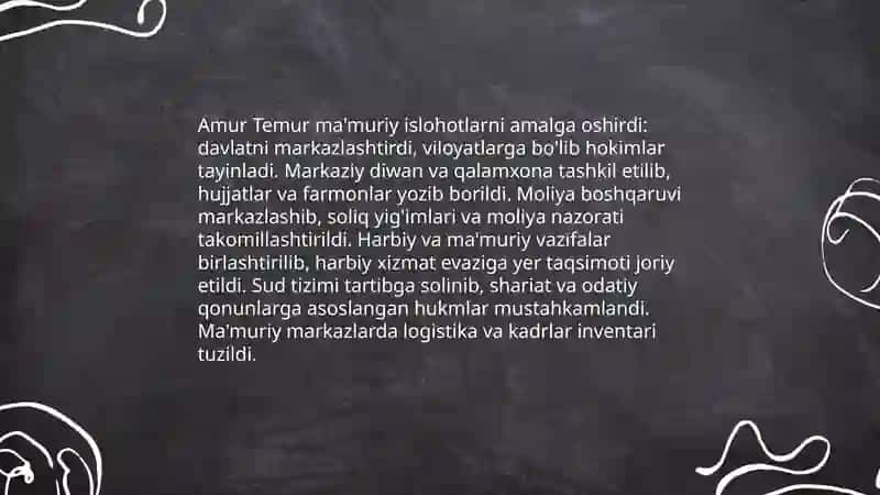 Amur Temur buyuk davlat arbobi 4