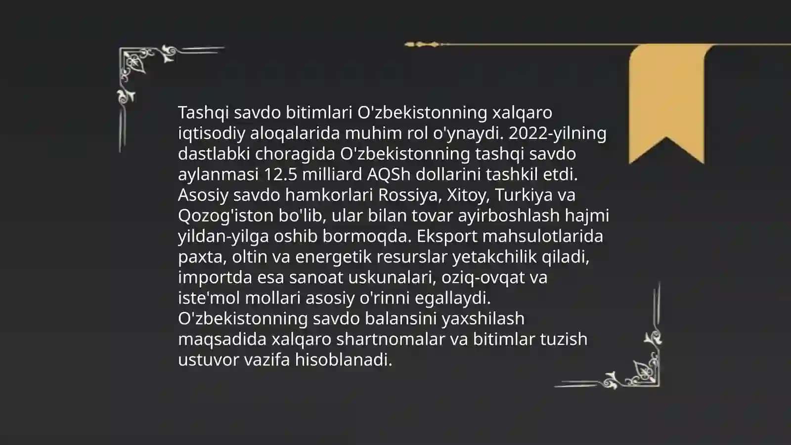 Jaxon bozorida savdo siyosati 4