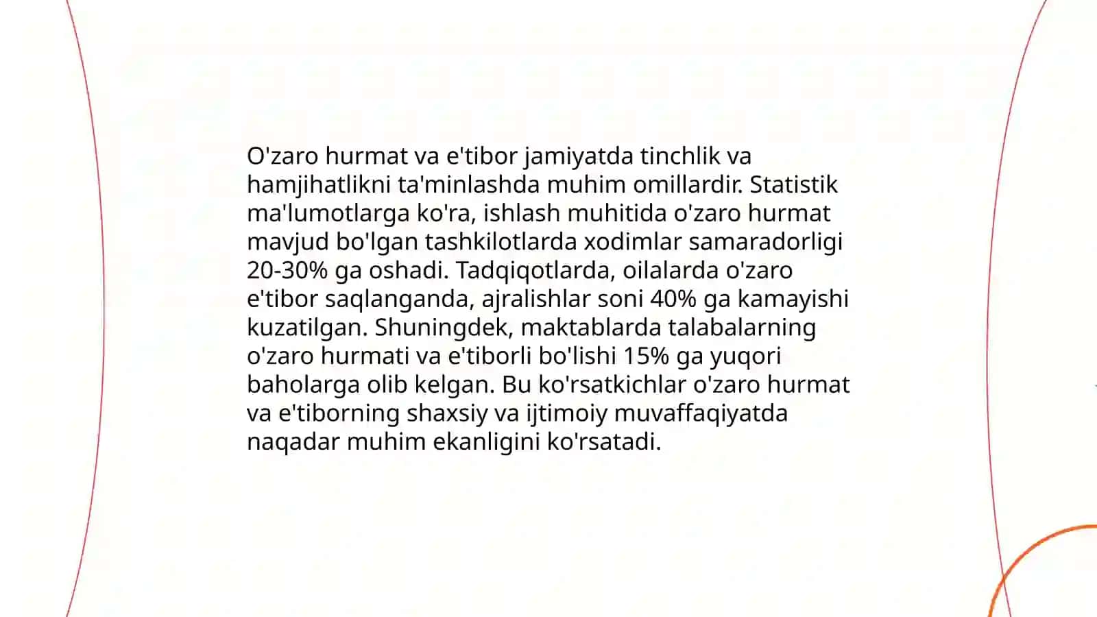 Oiladagi shaxslararo munosabatlar tizimiga xos umumiy xususiyatlar 4