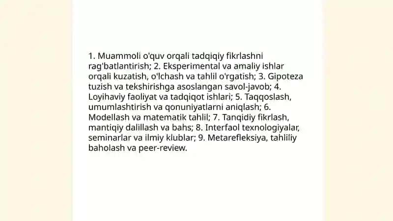 Ilmiy dunyo qarashni shakllantirish va o'quvchilarni aqliy tarbiyalash 4