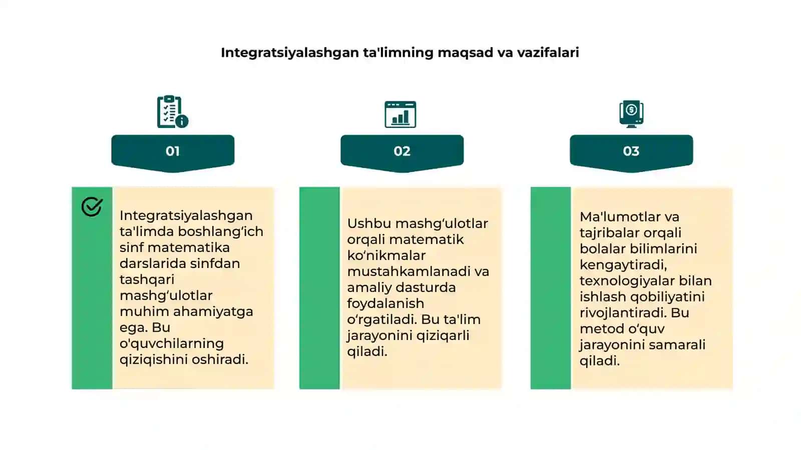 Boshlang‘ich sinf matematika darslarida integratsiyalashgan ta'lim 4