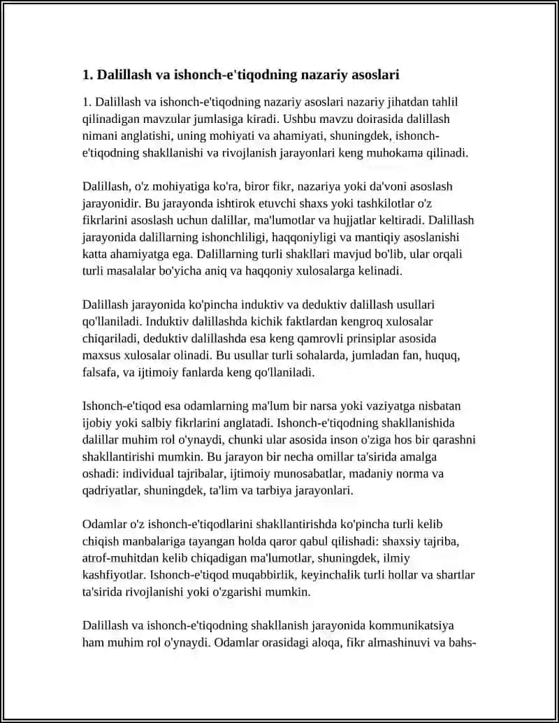 DALILLASH VA ISHONCH-E'TIQODNING SHAKLLANISH JARAYONI 4