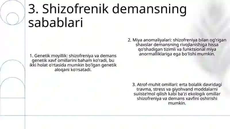 Shizofrenik Demensiyaning Kelib Chiqish Sabablari Va Asoratlari 4