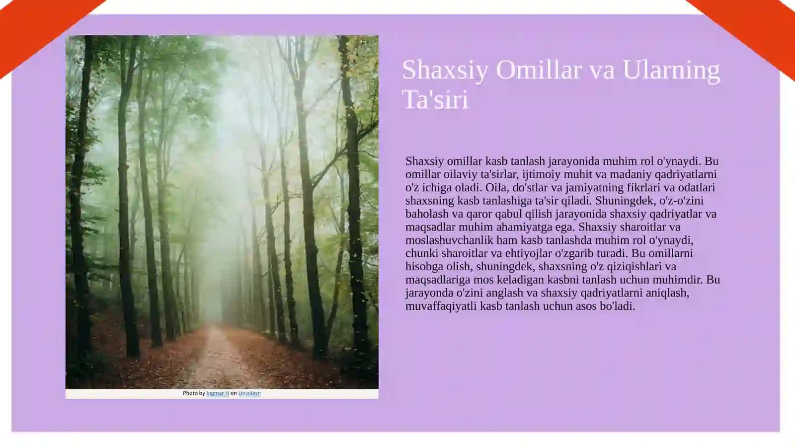 Kasb tanlashga yunaltirish va kasb tanlash 4