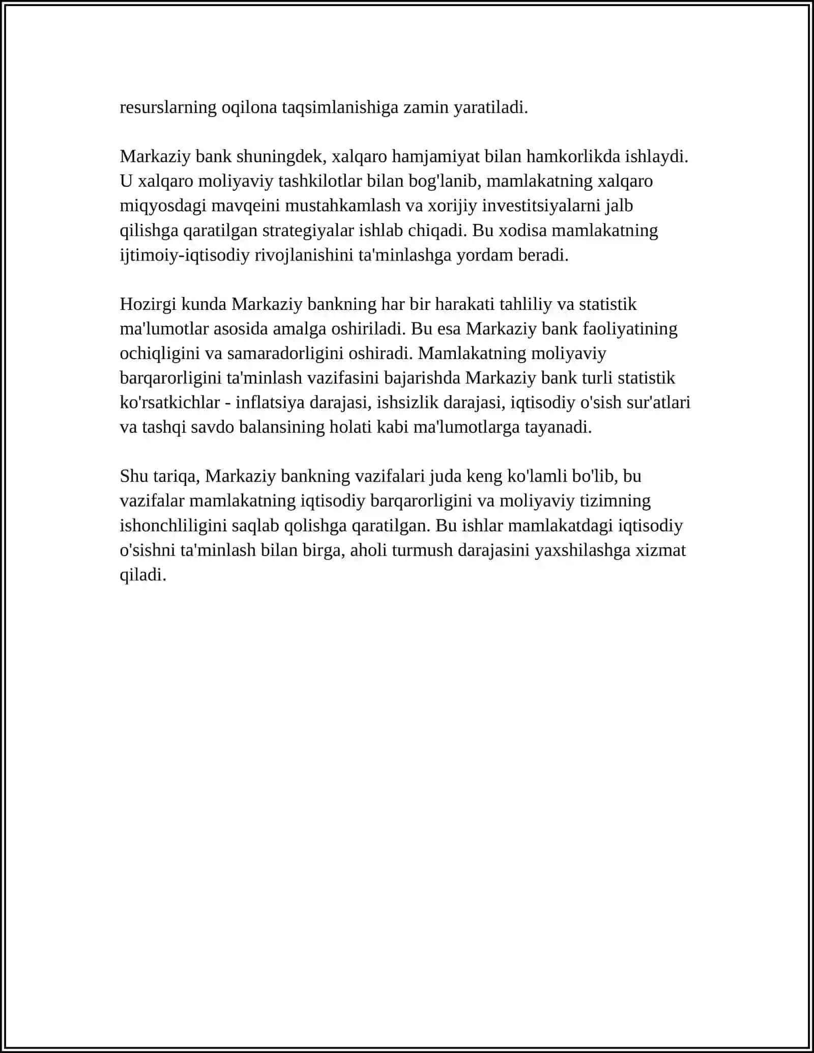 MARKAZIY BANK VA UNING PUL MUOMALASINI TARTIBGA SOLISH SIYOSATI 4