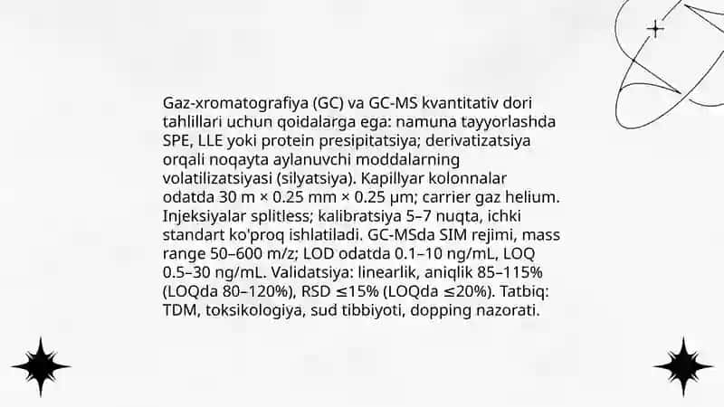 Dori vositalarining miqdorini aniqlashning zamonaviy tahlil usullari 4