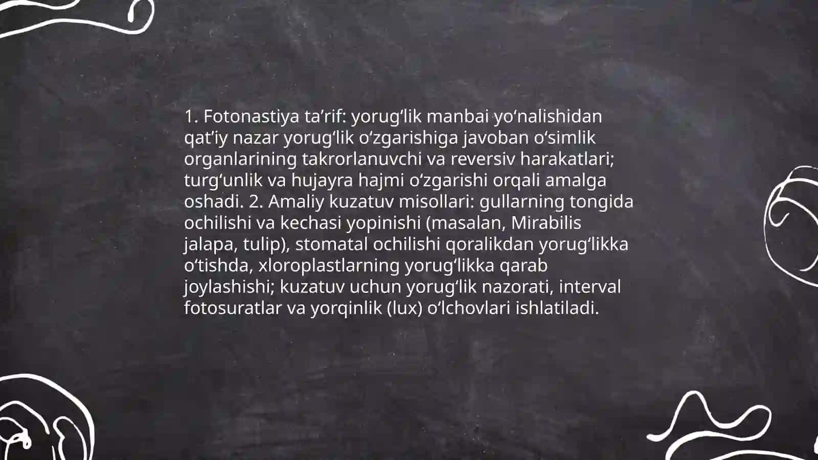 Fototropizm: taʼrifi va kuzatish usullari 4