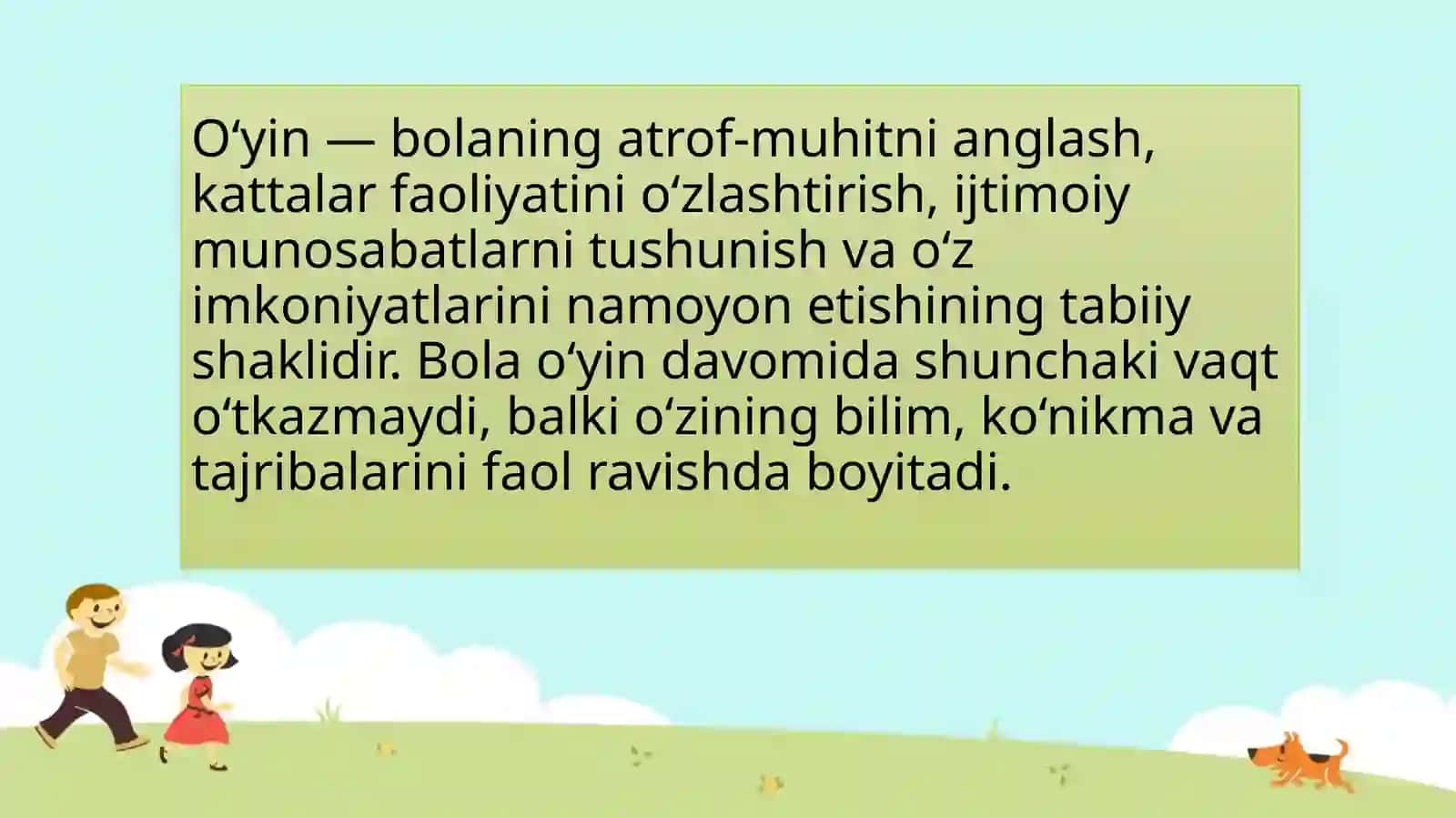 O‘yin maktabgacha yoshdagi bolaning yetakchi faoliyati sifatida 4