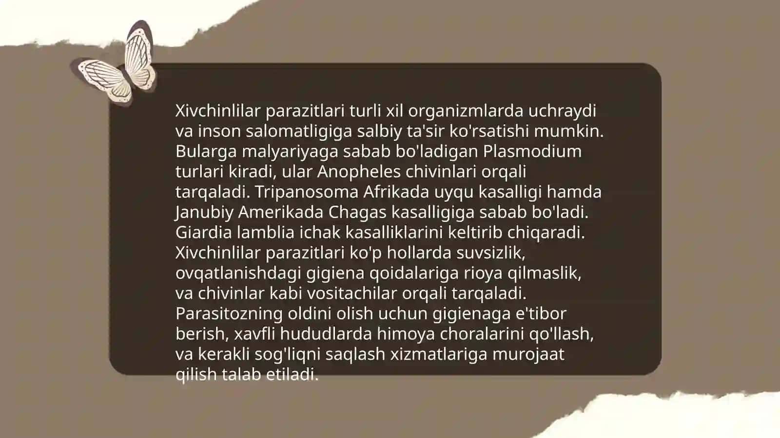 Xivchinlilar sinfiga mansub odam parazitlari 4