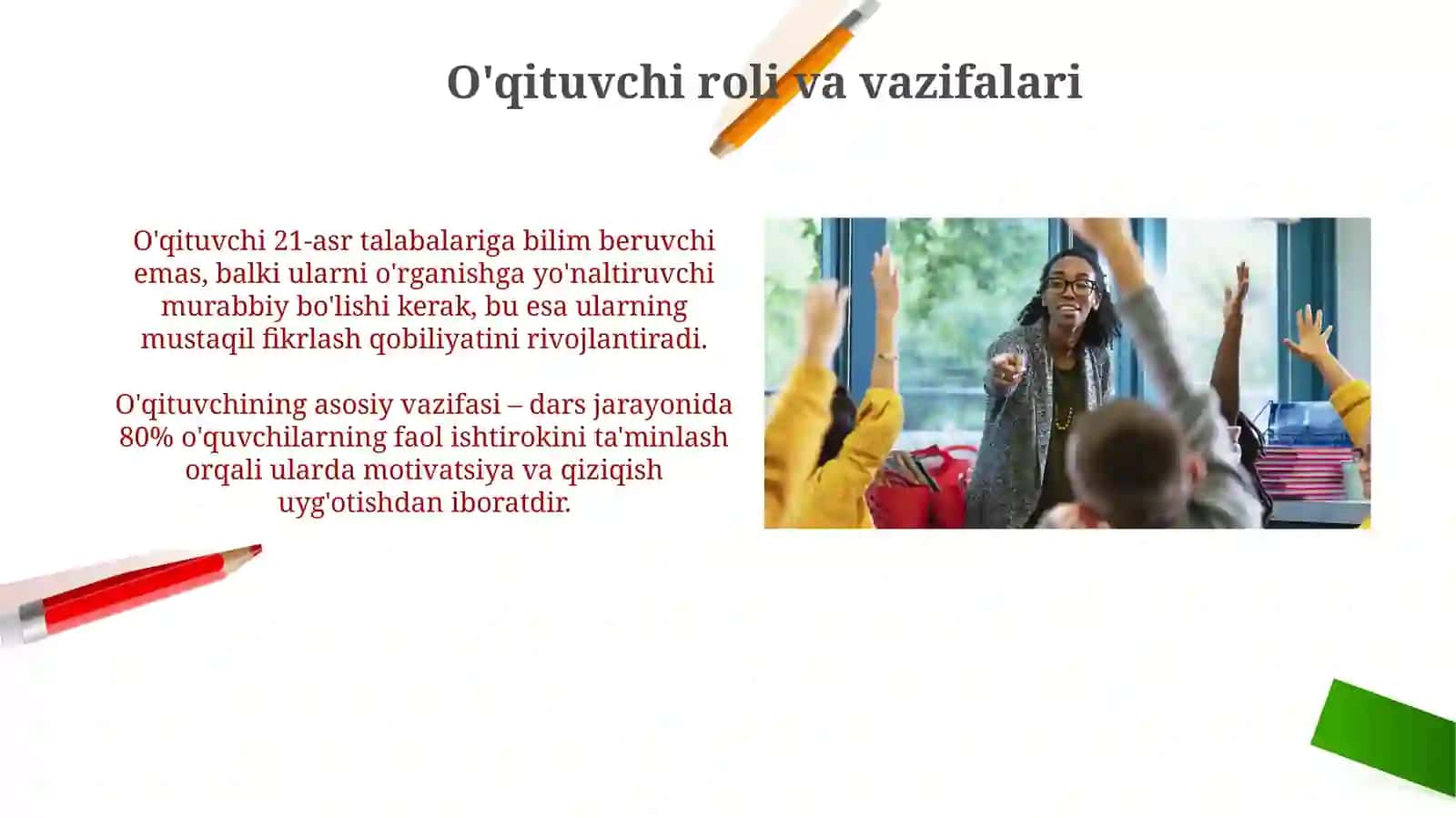 Multemediyali perzentatsiya tayorlash Pedagogikmaxorathaqida 4