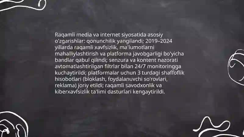 Qonunchilikdagi o'zgarishlar va OAV erkinligi 4