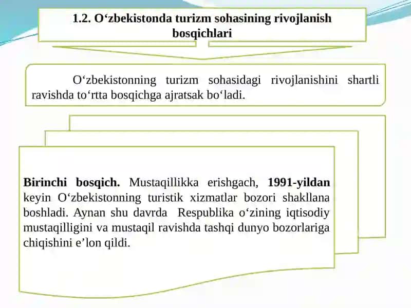 MAVZU.TURIZM VA MEHMONDO’STLIK FANIGA KIRISH 4