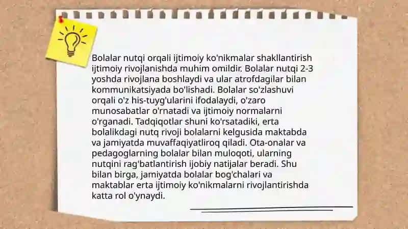 Nutqning bolalarning ijtimoiy rivojlanishidagi ahamiyati 4