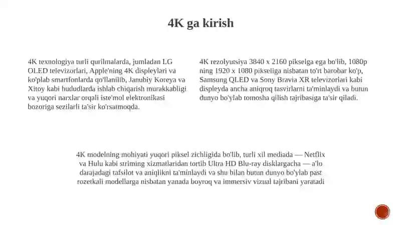 4K televizorlar 4
