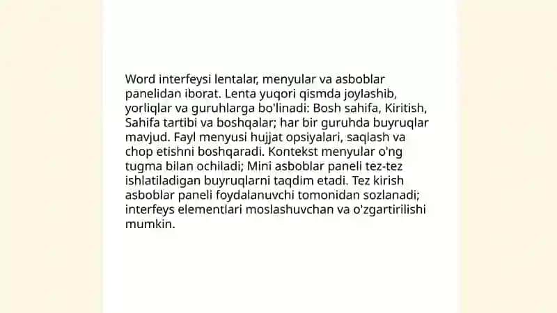 Microsoft Word haqida umumiy ma'lumot va versiyalar 4