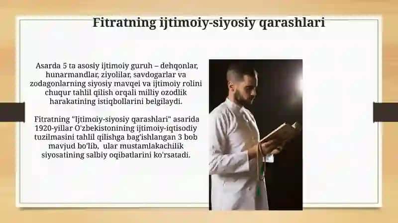 Abdurauf Fitrat haqqida. Risola asarlari 4