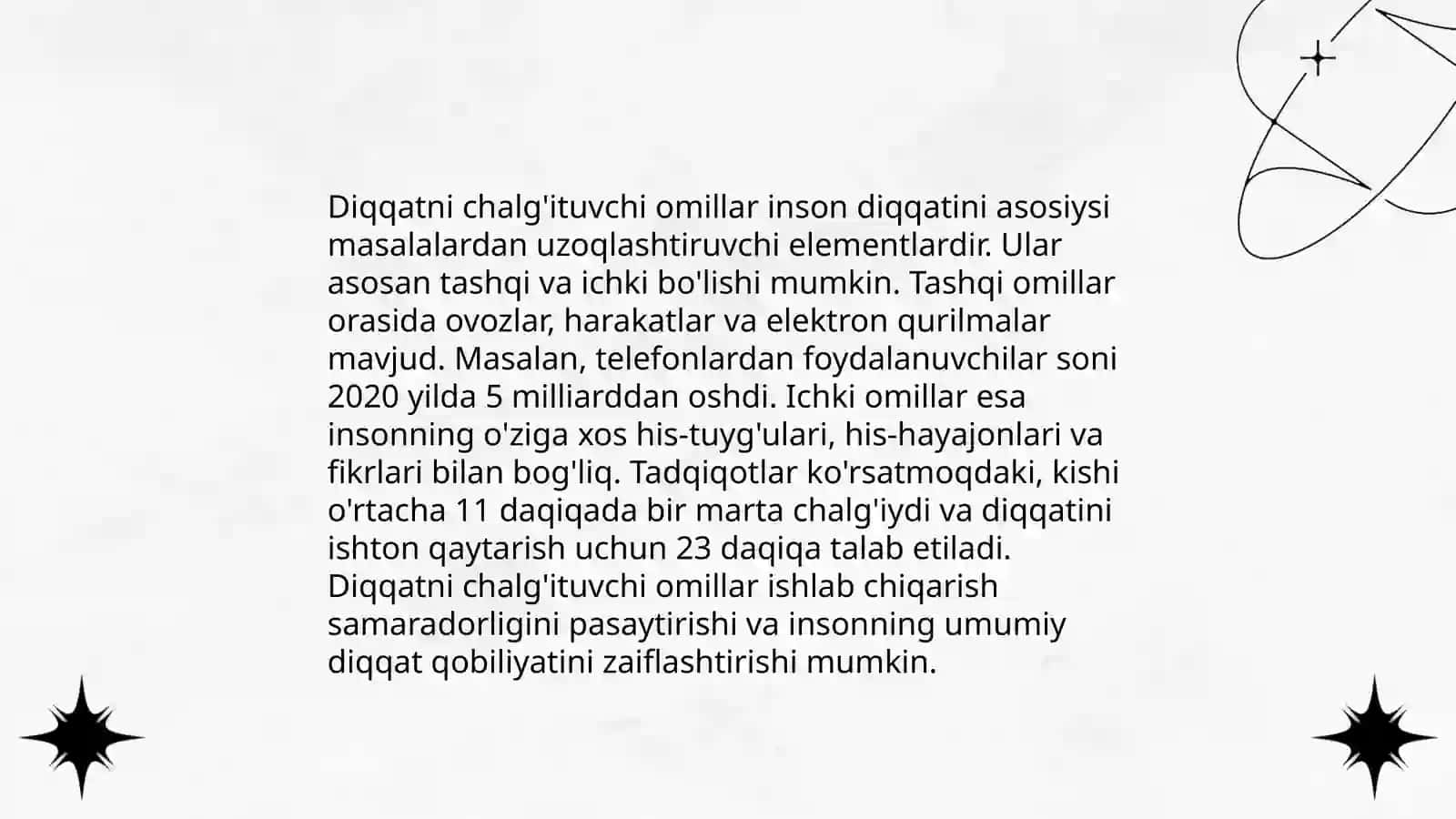 Diqqat va xotira 4
