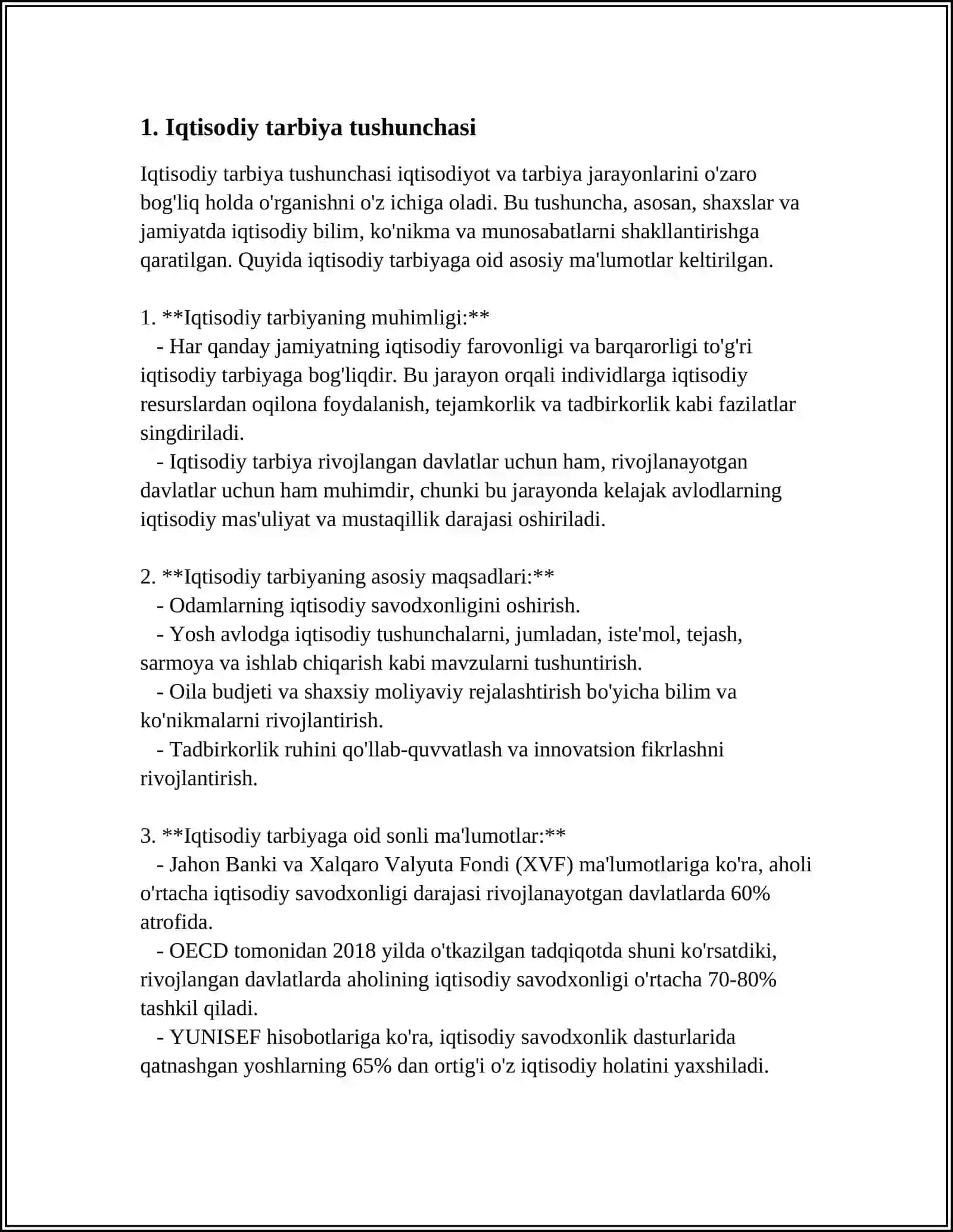 IQTISODIY TARBIYA XAQIDA TUSHUNCHA 4