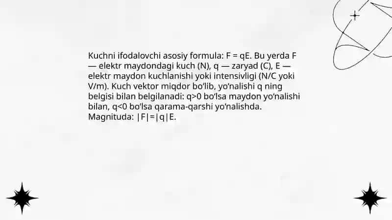 ELEKTR MAYDONDAGI KUCHLANGANLIGI 4