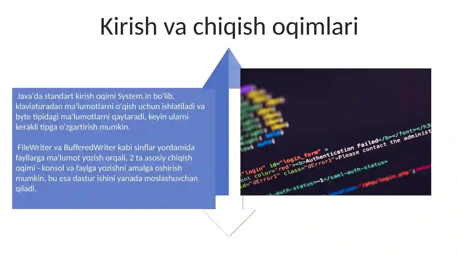 Java dasturlash tili kodlari 4