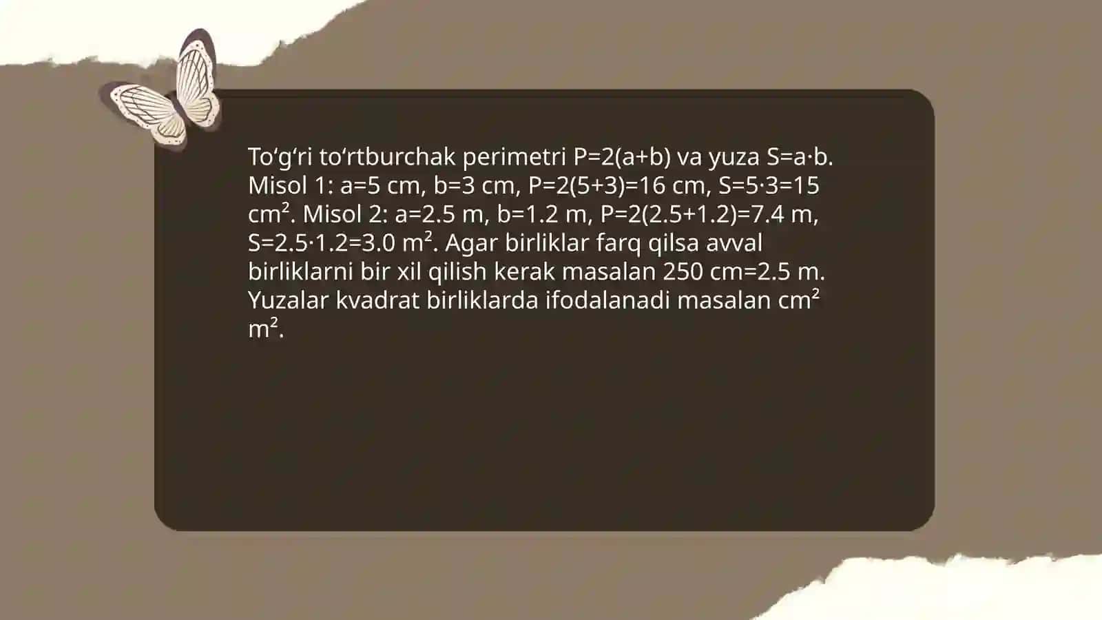 Kvadrat perimetri va yuzasini hisoblash — formulalar va amaliy misollar 4